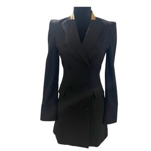 #21 SO, LOVELY Black Long Blazer Sz Medium